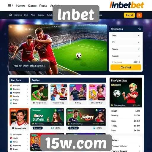 Interface do site lnbet proporciona navegação intuitiva para jogadores